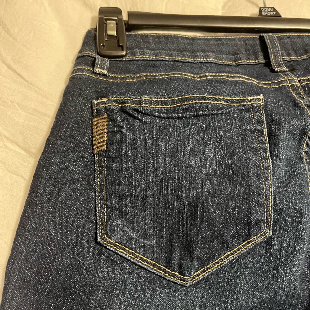 Paige Kylie Crop Jeans Size 27 ‎ Womens Straight Leg Blue Stretch Denim - Picture 6 of 7